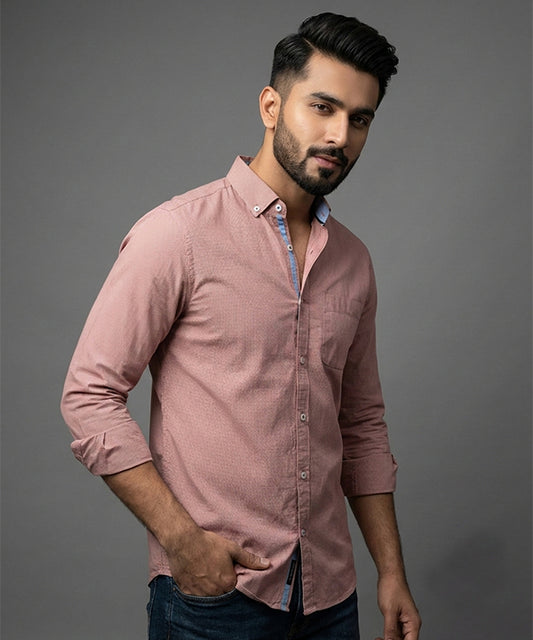 Men's Casual Shirt - Shc-1369 Pink