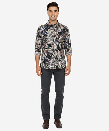 Men's Casual Shirt - Shc-1028 L Pink Floral