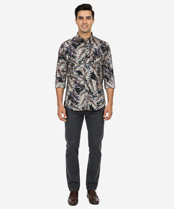 Men's Casual Shirt - Shc-1028 L Pink Floral