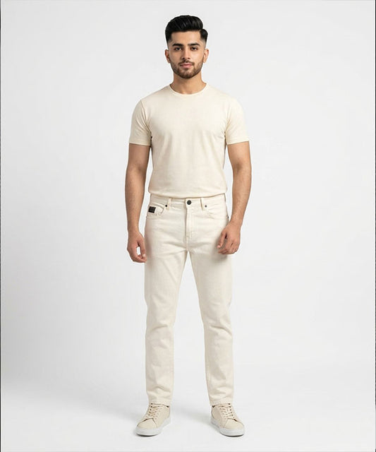 Men's Denim Smart Baggy- JP-2230 White