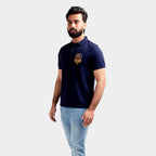 HR Clothing Men's Polo T-Shirt Navy B TSH-5546