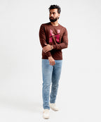 Men's Sweat Shirt - Brown H