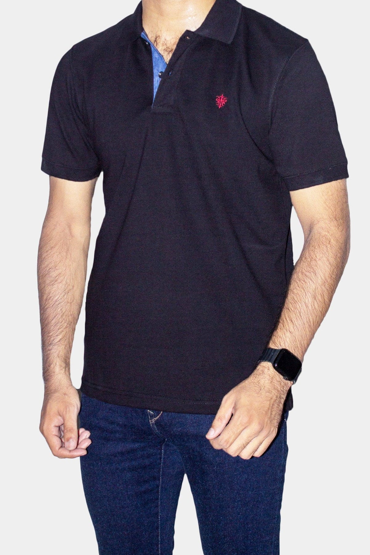 Men's Polo TSH-6649 Black