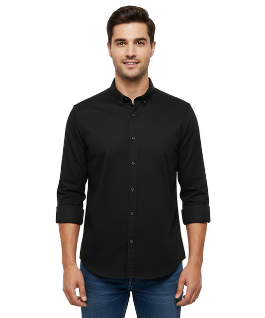 Men's Casual Shirt - Shc-1592 Black