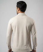 Men's Inter Lock Shirt Full-Sleeves - Fawn Shc-3089 (ORG-H)
