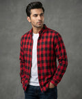 Men's Casual Shirt - Shc-1459 Red Chk