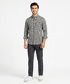 Men's Over Size Casual Shirt - Black Chk Shc-1933 ORG