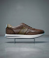 Leather Casual Sneakers Fw-0171 Coffee