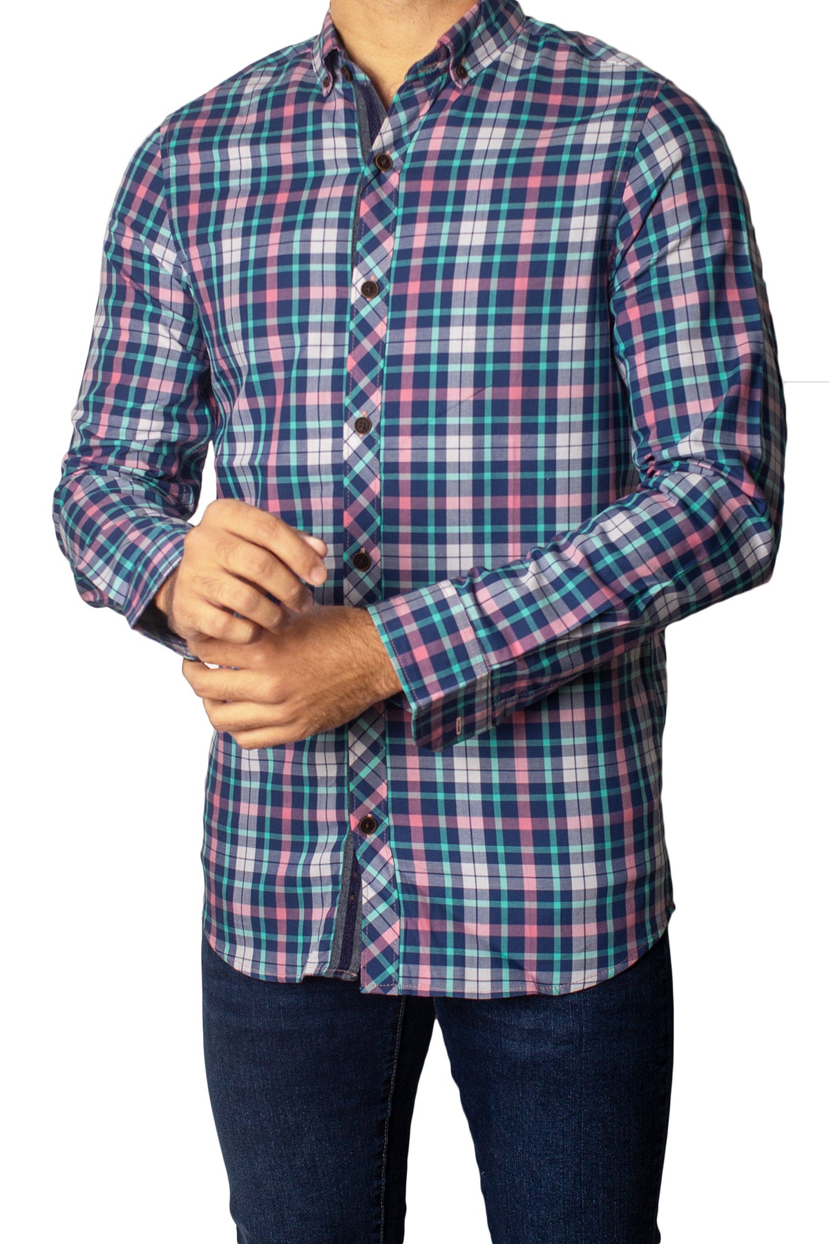 Men's Casual Checkered Shirt SHC-1708 Multi Chk