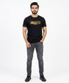 HR Clothing Men’s Printed T-Shirt – Black TSH-5684