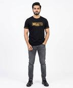 HR Clothing Men’s Printed T-Shirt – Black TSH-5684