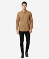 HR Clothing Men's Casual Shirt - Coffee