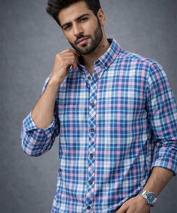 Men's Casual Shirt - Shc-1708 Multi Chk