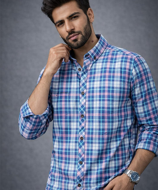 Men's Casual Shirt - Shc-1708 Multi Chk