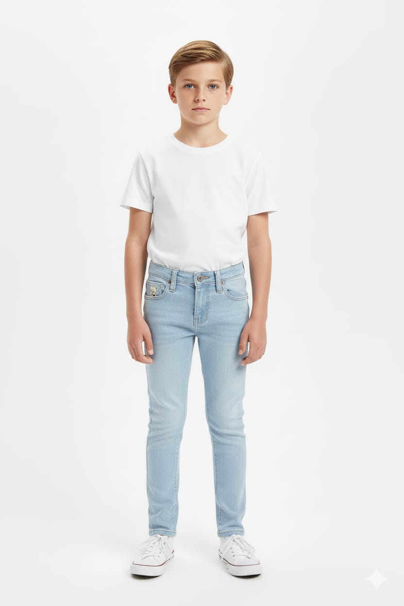 Kids Jeans Pant - Ice Blue Bjp-0258