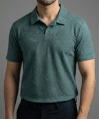 Men's T-Shirt Collar Green Jhony Collar  Tsh-7025