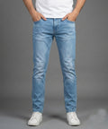 HR Clothing Men's Denim - L Blue JP-2092