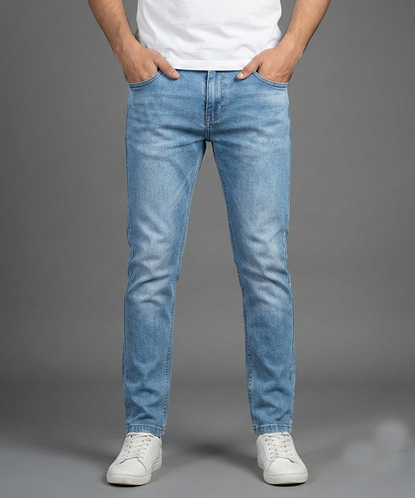 HR Clothing Men's Denim - L Blue JP-2092