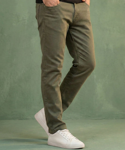 Men's Jogger-Style Denim - Green JP-2010