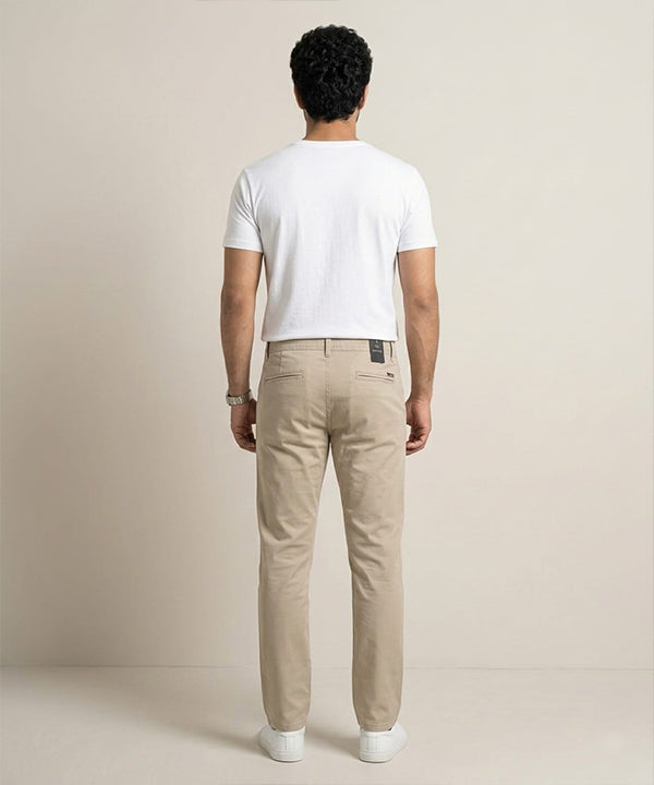 Men's Straight Fit Chino - Beige - CP-0558