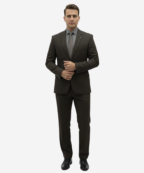 Formal Suit Gst-0125 D-Grey 2 Button