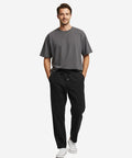 HR Clothing Men's Linen Trousers - Black LWR-0537