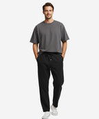 HR Clothing Men's Linen Trousers - Black LWR-0537
