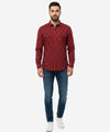 Men's Casual Shirt - Shc-1579 Red Chk A