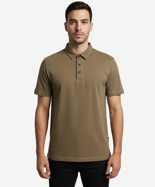 Men's T-Shirt Polo L-Coffee Tsh-5924