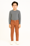 Kids Cotton Chino Pant - Bcp-0034 Rust