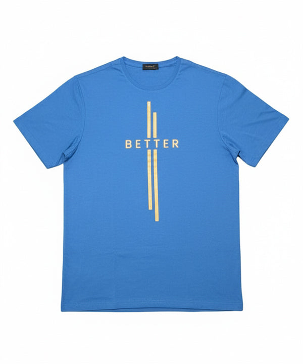 HR Clothing Men’s Printed T-Shirt – Light Blue TSH-5685