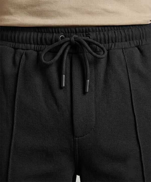 Men’s Smart Baggy Waffle Trouser– LWR-0711 Black
