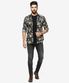 Men's Casual Shirt - Shc-1076 Black Floral