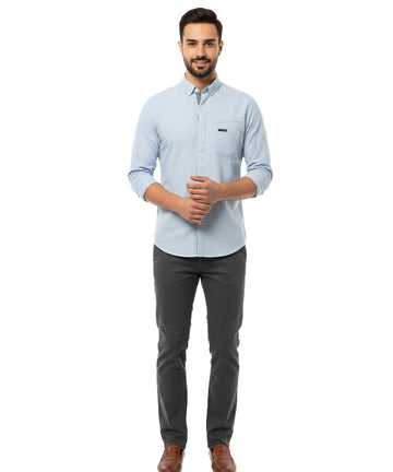 Men's Casual Shirt - Shc-1381 Sky Blue