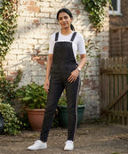 HR Clothing Women's Denim Rompers – Black - DG-0004