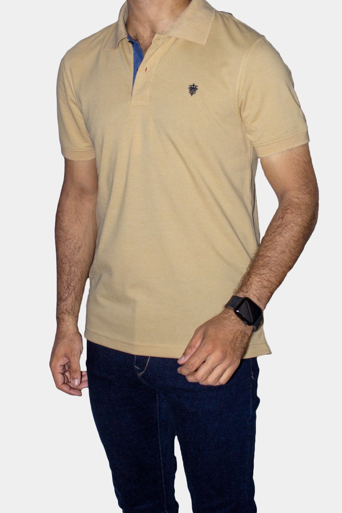 Men's Polo TSH-6649 Beige