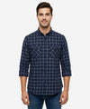 Men's Casual Shirt - Shc-1759 Navy Chk