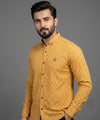 Men's Casual Shirt - Shc-1061 Printed Yellow