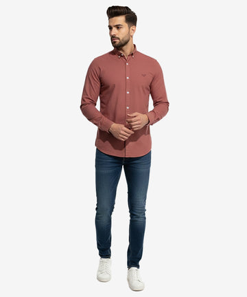 Men's Casual Shirt - Shc-1403 Rust