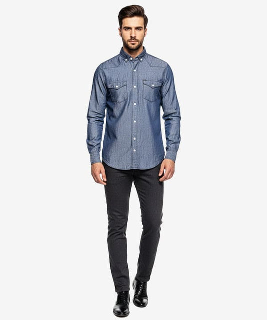 Men's Casual Shirt - Shc-1456 Navy