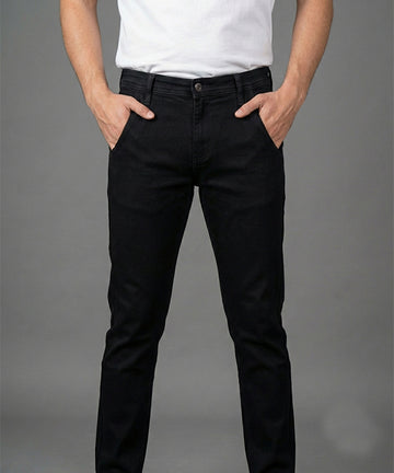 HR Clothing Men's Denim - Black JP-2102