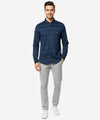 Men's Casual Shirt - Shc-1705 Texture Blue