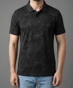 Men's T-Shirt Collar Black Jhony Collar  Tsh-7025