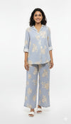 Women's Co-Ord Suit Blue Floral