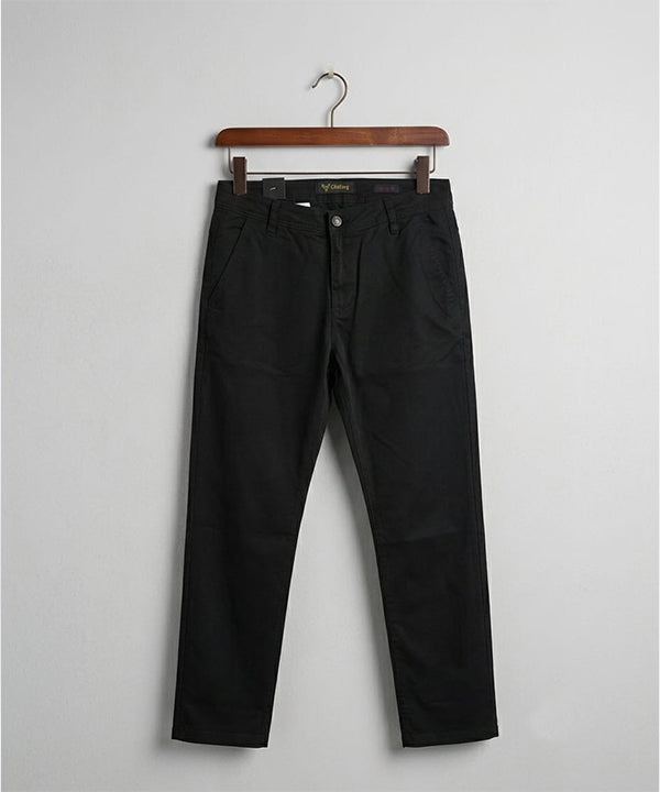 Men's Chino Straight Fit- Black CP-0555
