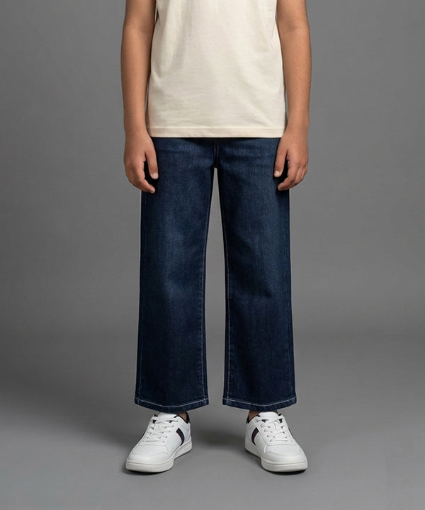 Boys Navy Straigth Jeans - Bjp-0308