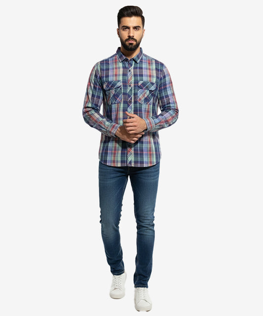 Men's Casual Shirt - Shc-1816 Multi Chk