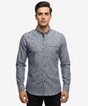 Men's Casual Shirt - Shc-1044 Silver/B Floral