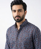 Men's Casual Shirt - Shc-1227 Multi Floral A