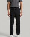 Waffle Knit Elastic Waist Trousers - Black Lwr-0694